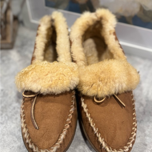 L.L. Bean Wicked Good Moccasins, Rubber Sole, Shearling Lined, Men’s Size 11 - Picture 7 of 9